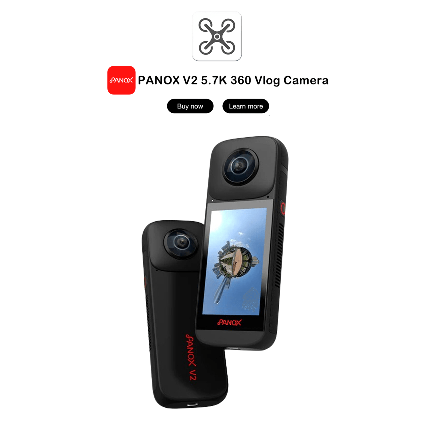 PANOX V2 5.7K 360 Vlog Camera