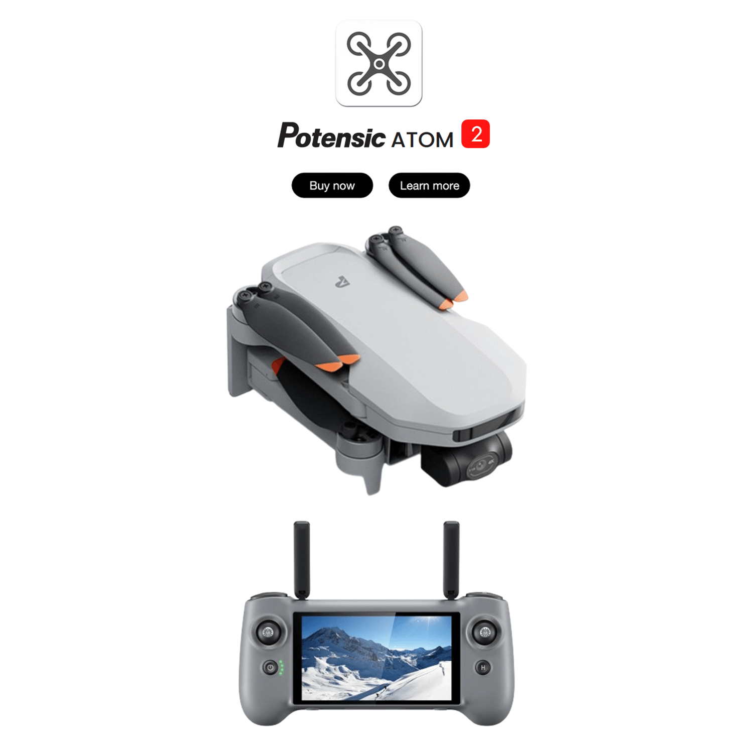 Potensic Atom 2 with PTD 1 Screen Remote Controller