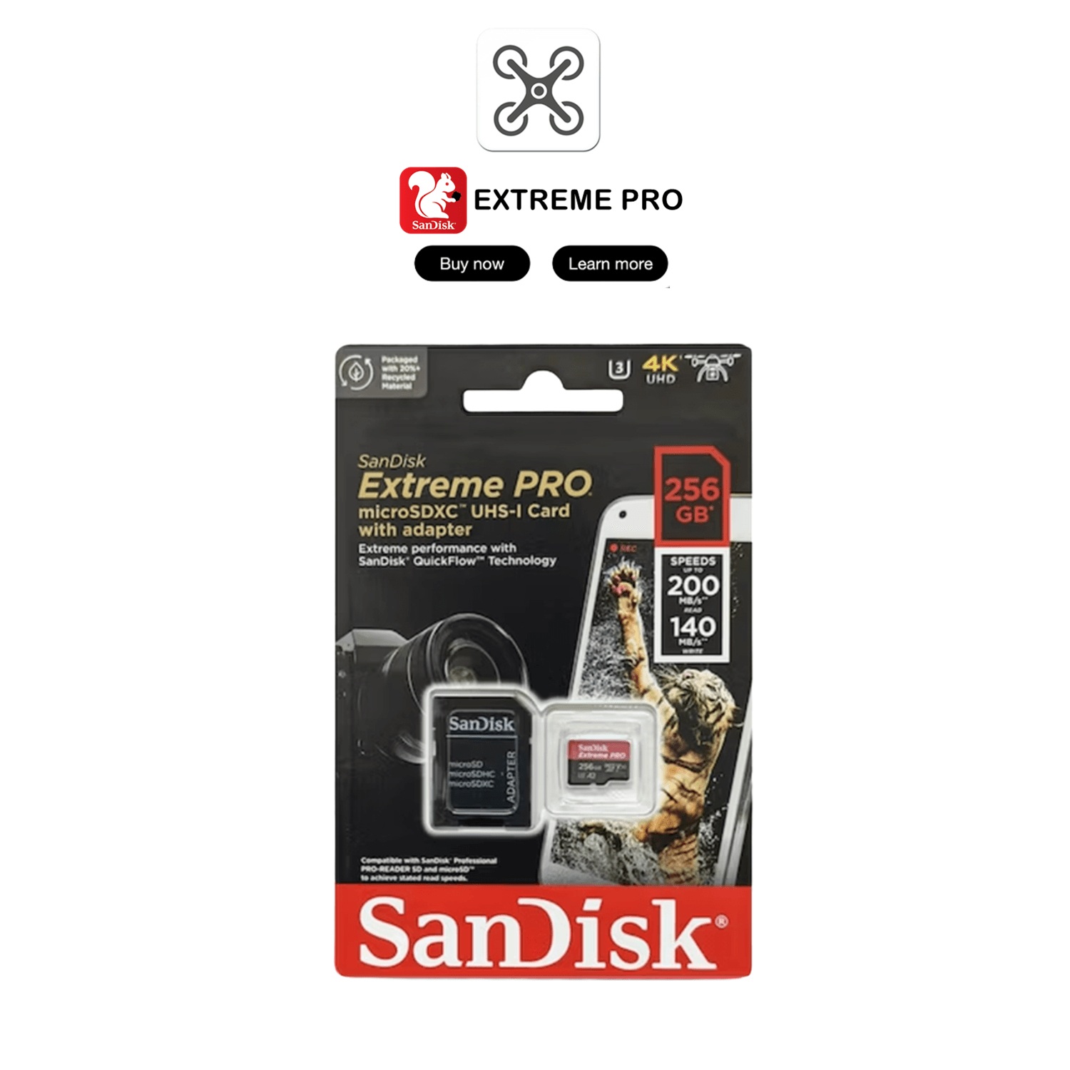 SanDisk Extreme Pro Micro SD Card (256GB)